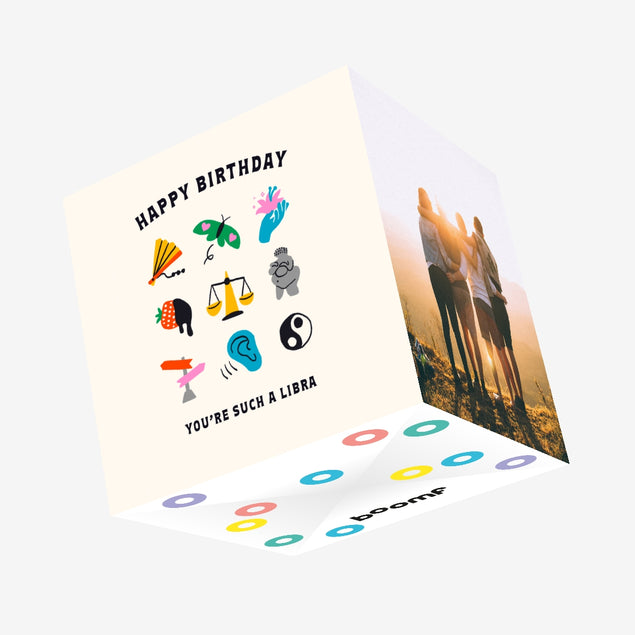 Such A Libra Birthday Confetti-exploding Greetings Card