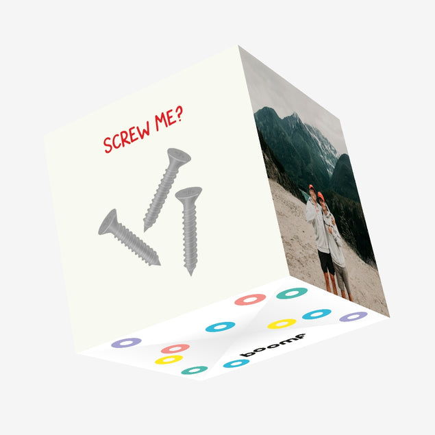 Screw Me Confetti-exploding Greetings Card