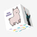 Cute Little Alpaca Happy Birthday Confetti-exploding Greetings Card
