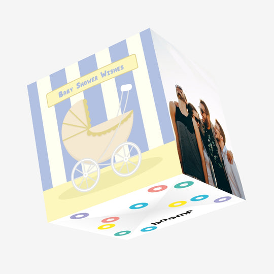 Baby Shower Wishes Confetti-exploding Greetings Card