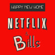 New Home Netflix & Bills Confetti-exploding Greetings Card