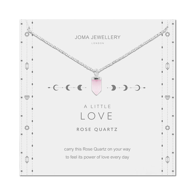 Joma Jewellery Rose Quartz Crystal Necklace
