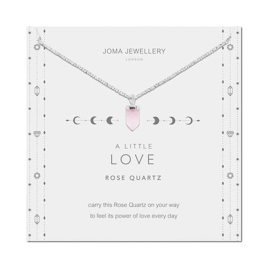 Joma Jewellery Rose Quartz Crystal Necklace