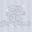 Merry Christmas Best Parent Words On Snow Confetti-exploding Greetings Card