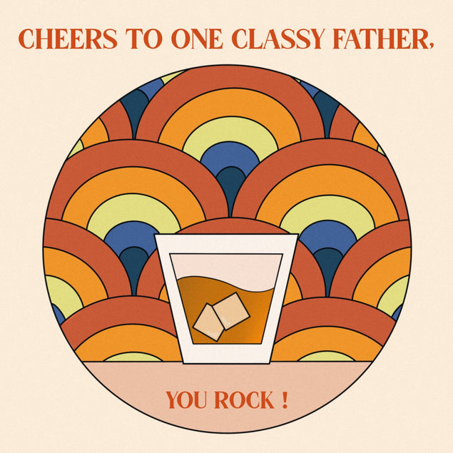 One Classy Father Confetti-exploding Greetings Card
