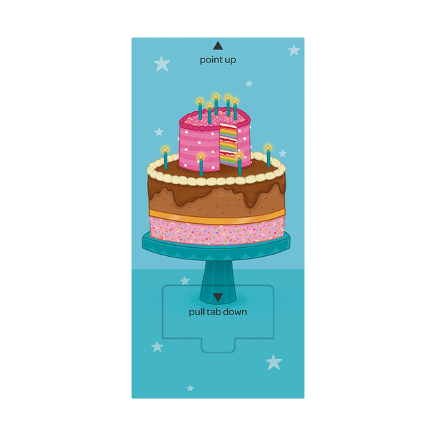 Birthday Cake Cannon Confetti Shooter Card