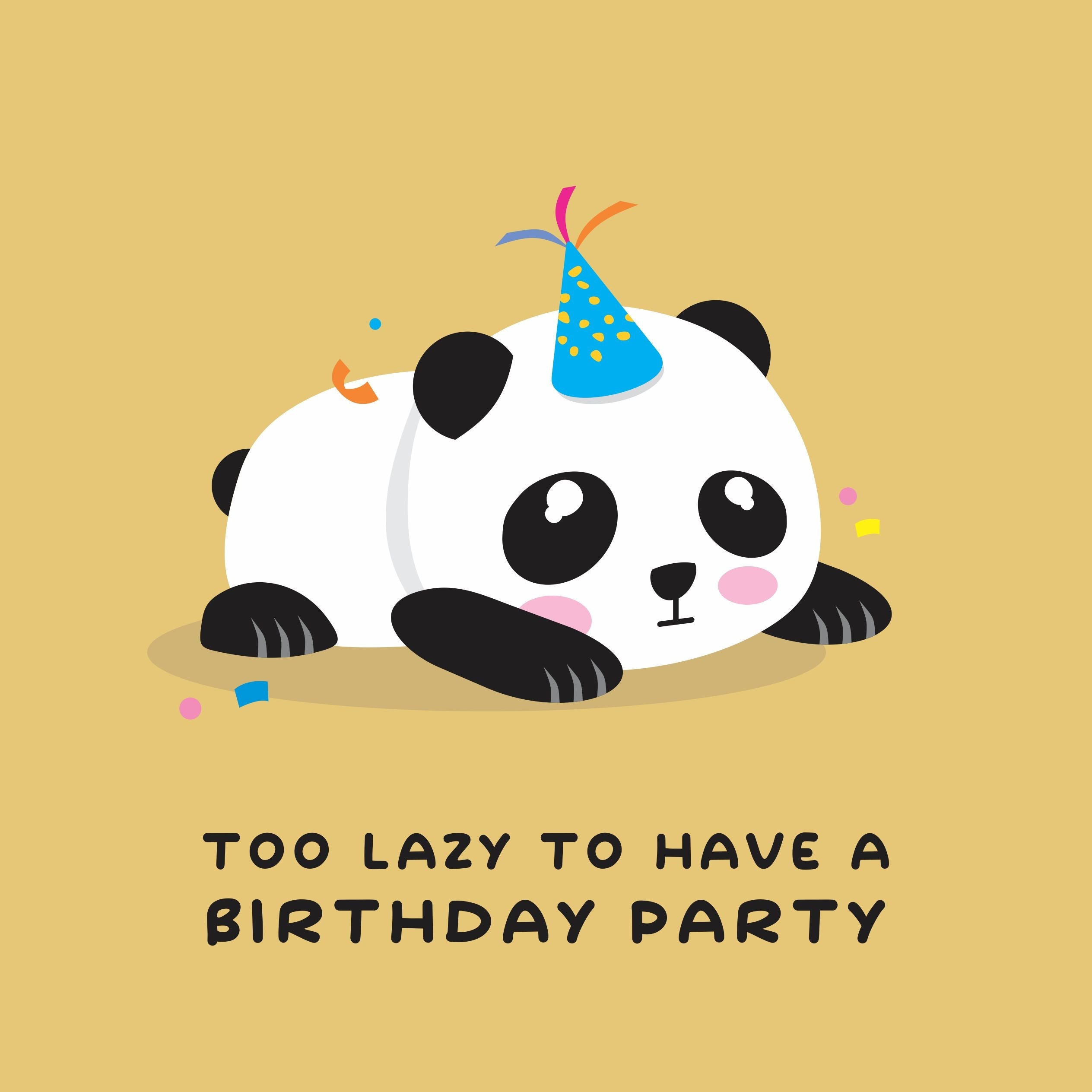 Little Panda Happy Birthday Confetti-exploding Greetings Card – Boomf
