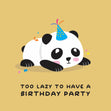 Little Panda Happy Birthday Confetti-exploding Greetings Card