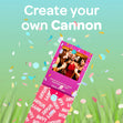 Create Your Own Cannon Confetti Shooter Card