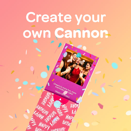Create Your Own Cannon Confetti Shooter Card