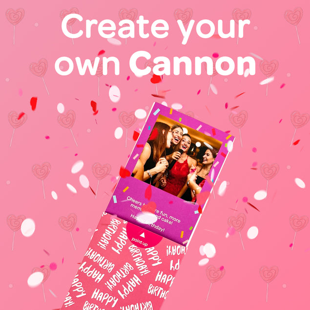 Create Your Own Cannon Confetti Shooter Card