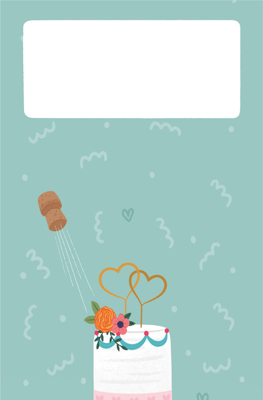 Wedding Invitation Cannon Confetti Shooter Card