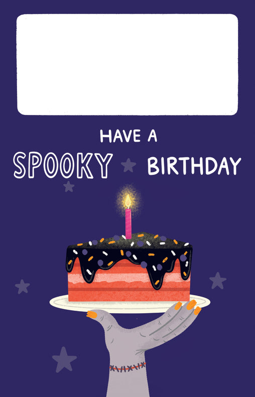 Halloween Birthday Cannon Confetti Shooter Card