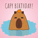 Capy Birthday! - Cute Capybara Card