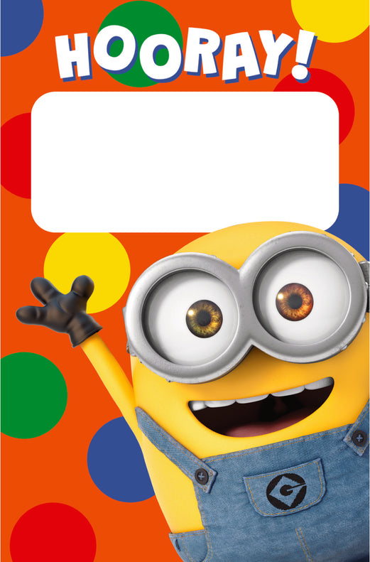 Minions Birthday Cannon Confetti Shooter Card