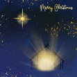 Merry Christmas Bright Light Confetti-exploding Greetings Card