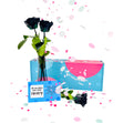 Confetti-Exploding Eternity Rose Box - Black