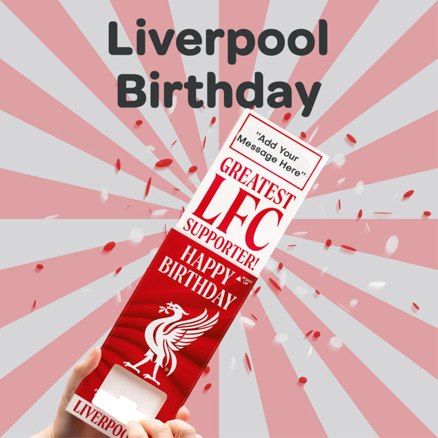 Liverpool Birthday Cannon Confetti Shooter Card