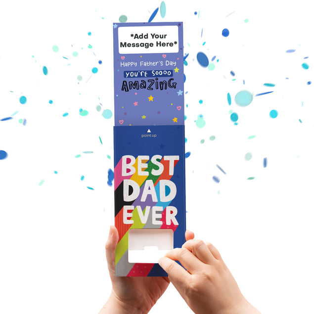 Father's Day Cannon Confetti Shooter Card