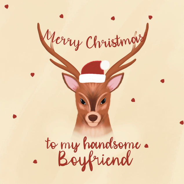 Merry Christmas Boyfriend Confetti-exploding Greetings Card