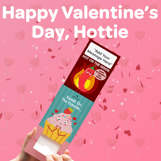 Happy Valentine's Day, Hottie Cannon Confetti Shooter Card
