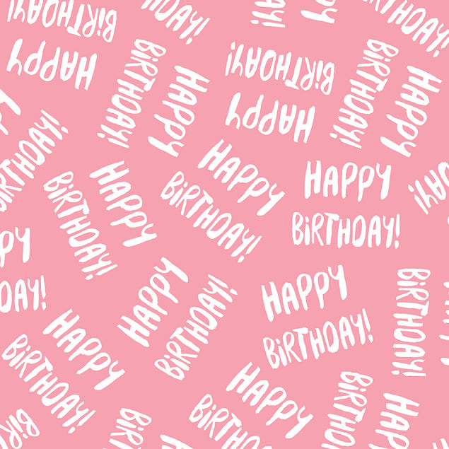 Happy Birthday Pink Wrap
