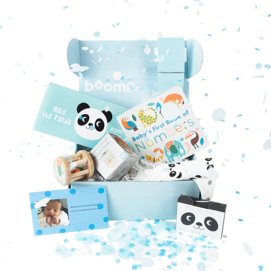 Hello Baby Exploding Confetti Gift Box - Blue