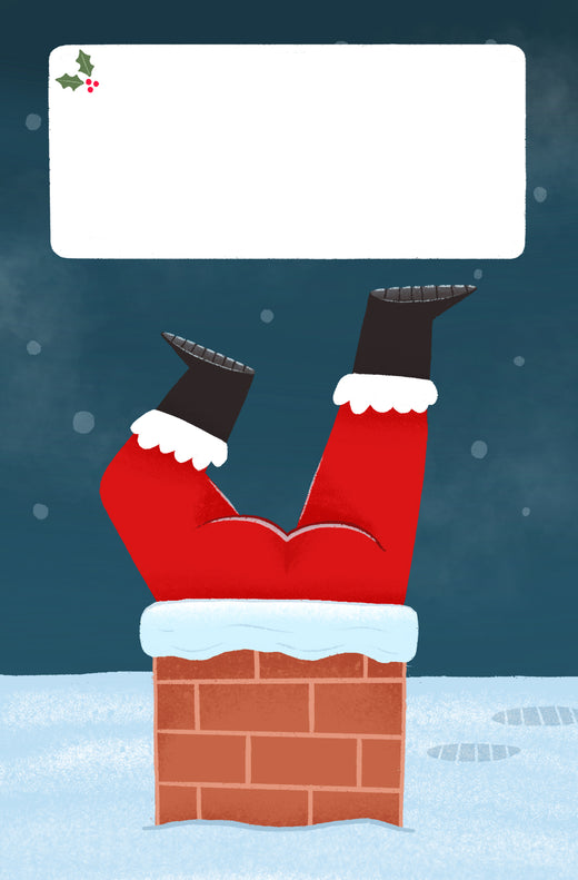 Santa's Festive Pop Cannon Confetti Shooter Card