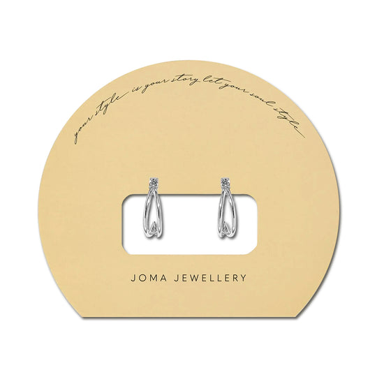 Joma Jewellery Soul Shine Cubic Zirconia Hoop Earrings