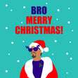 Merry Christmas Bro Snoop Dogg Confetti-exploding Greetings Card