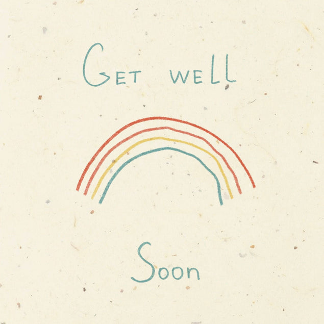Get Well Rainbow Confetti-exploding Greetings Card