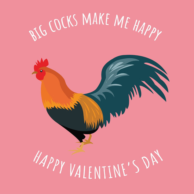 Big C**ks Make Me Happy Confetti-exploding Greetings Card