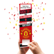 Manchester United Birthday Cannon Confetti Shooter Card