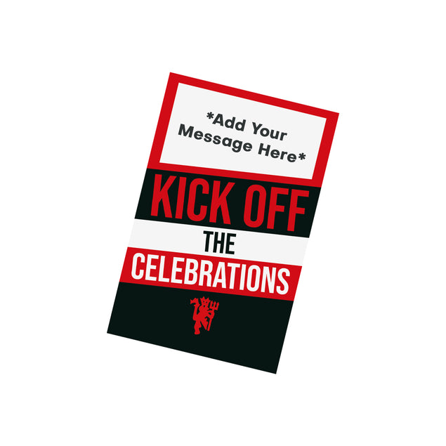 Manchester United Birthday Cannon Confetti Shooter Card