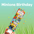 Minions Birthday Cannon Confetti Shooter Card