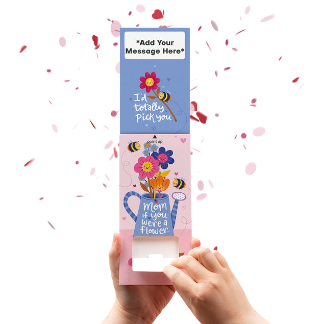 Mom Flowers Cannon Confetti Shooter Card