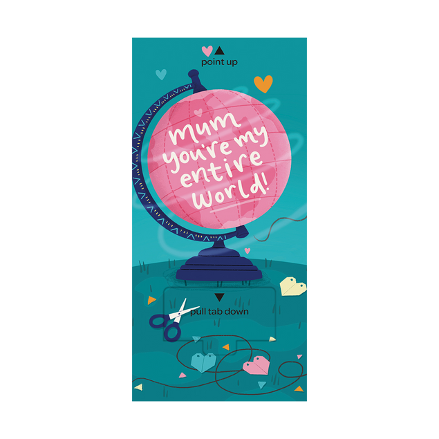 Mum, You're My Entire World Cannon Confetti Shooter Card