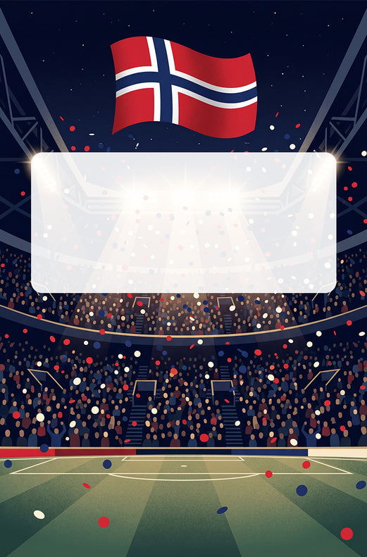 Norway Football World Cup Cannon Confetti Shooter Card