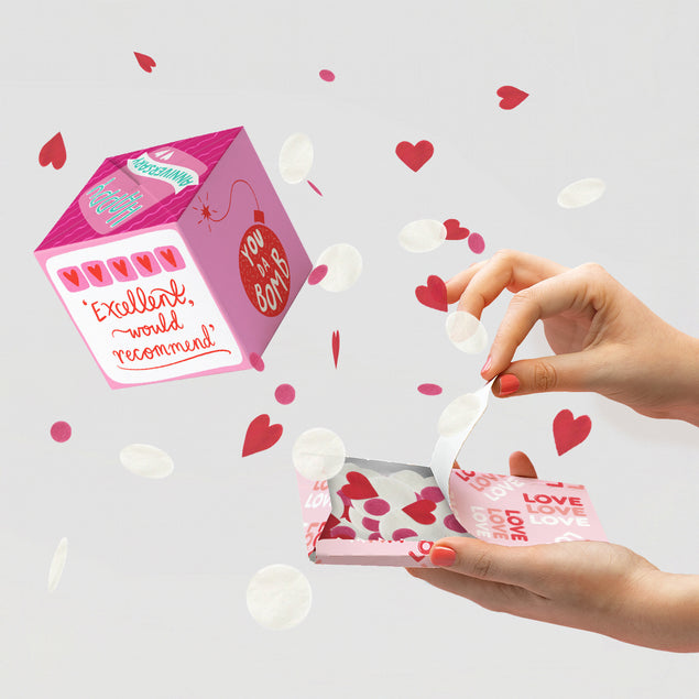 Anniversary Blast Non-Personalised 5-Sided Confetti-exploding Greetings Card