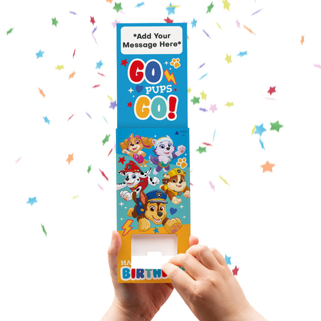 Paw Patrol Birthday Cannon Confetti Shooter Card
