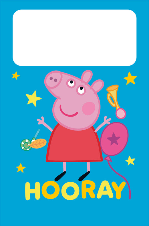 Peppa Pig Birthday Cannon Confetti Shooter Card