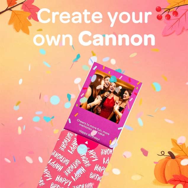 Create Your Own Cannon Confetti Shooter Card