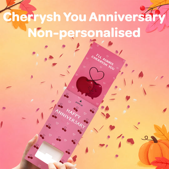 Cherrysh You Non-personalised Anniversary Cannon Confetti Shooter Card