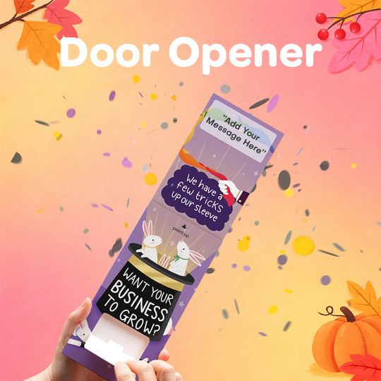 Door Opener Cannon Confetti Shooter Card