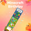 Minecraft Birthday Cannon Confetti Shooter Card