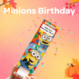 Minions Birthday Cannon Confetti Shooter Card