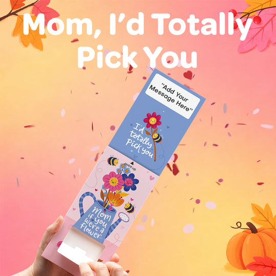 Mom Flowers Cannon Confetti Shooter Card