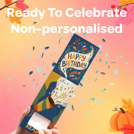 Ready To Celebrate Non-personalised Birthday Cannon Confetti Shooter Card