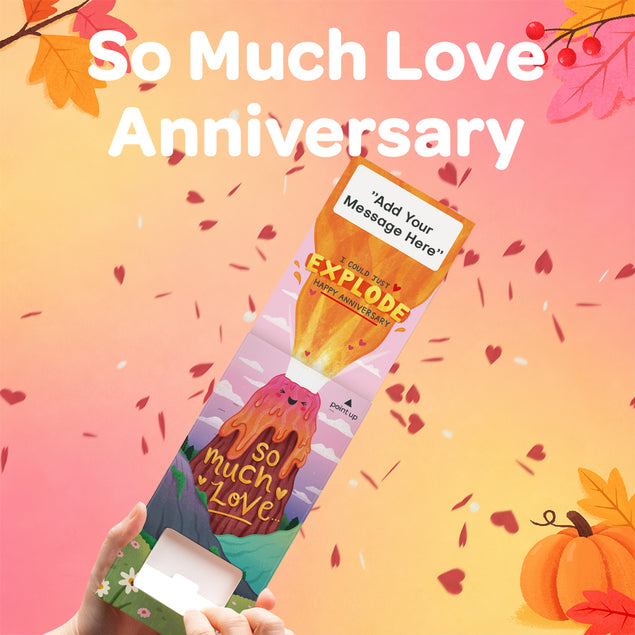 So Much Love Anniversary Cannon Confetti Shooter Card