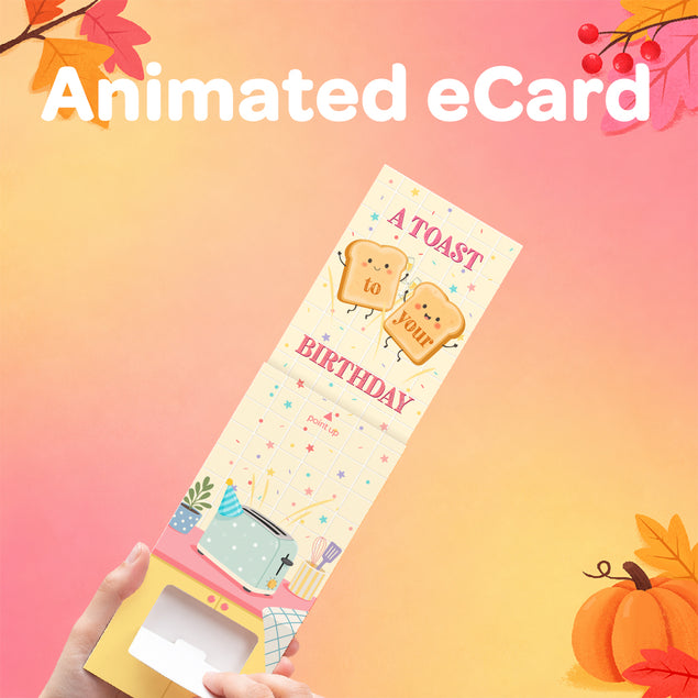 Happy Birthday Toast Funny eCard